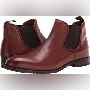 Frye Men’s Grant Chelsea Boot Cognac 9.5 NEW IN BOX